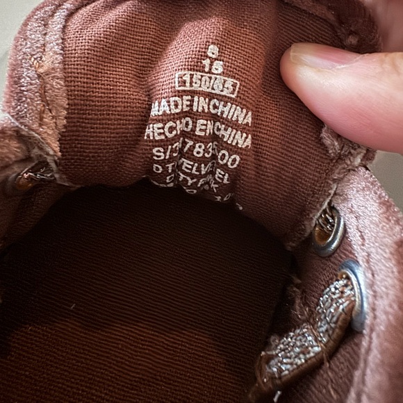 Old Navy Dusty Pink Velvet Slip On Shoes - Toddler Size 8 - Picture 8 of 12